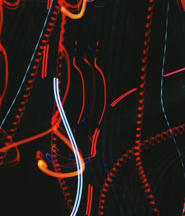 Abstract energy lines representing active morning rhythm and movement